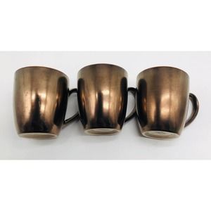 Pier 1 Imports Rion Mugs Stoneware 12oz **Set of 3*** Coffee Tea Cups Serving A4